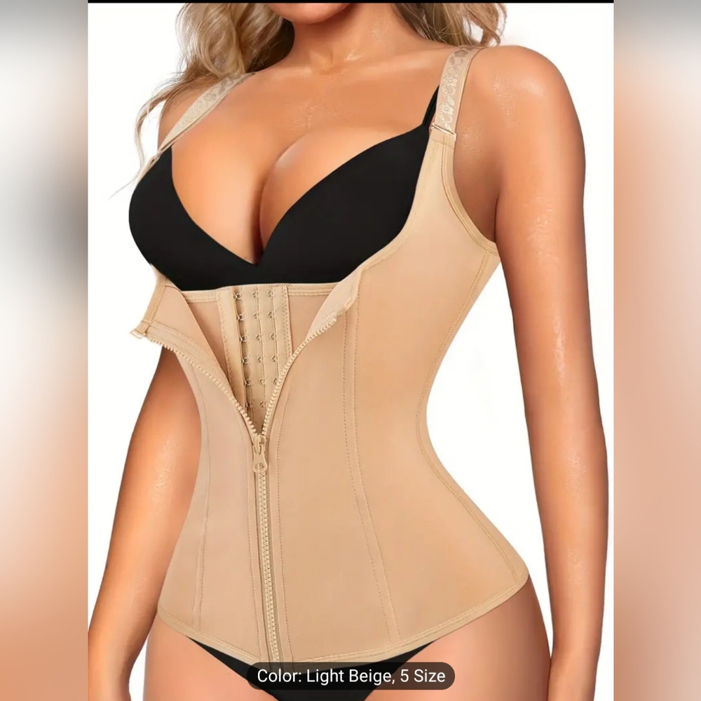Shape Wear Waist Trainer Small Size 5 Light Beige